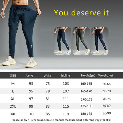 Summer Thin Men Jogging Sweatpants Elastic