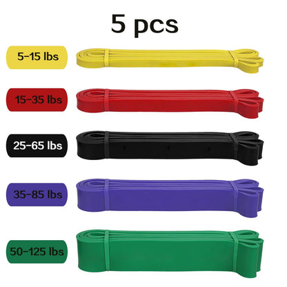 Training Resistance Bands Gym Home Fitness Rubber
