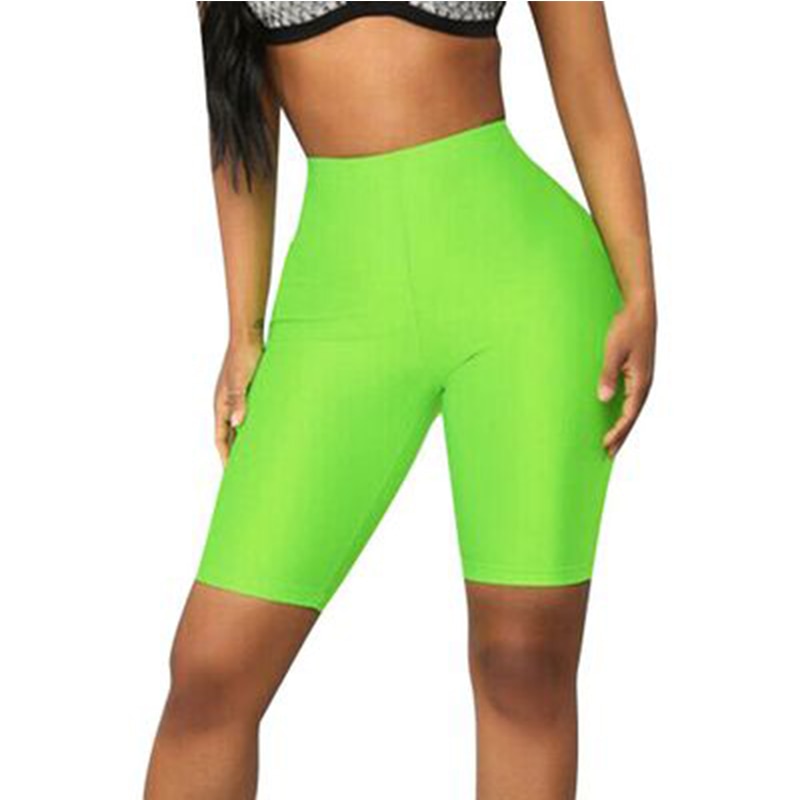 Women High Waist Yoga Compression Skinny Shorts