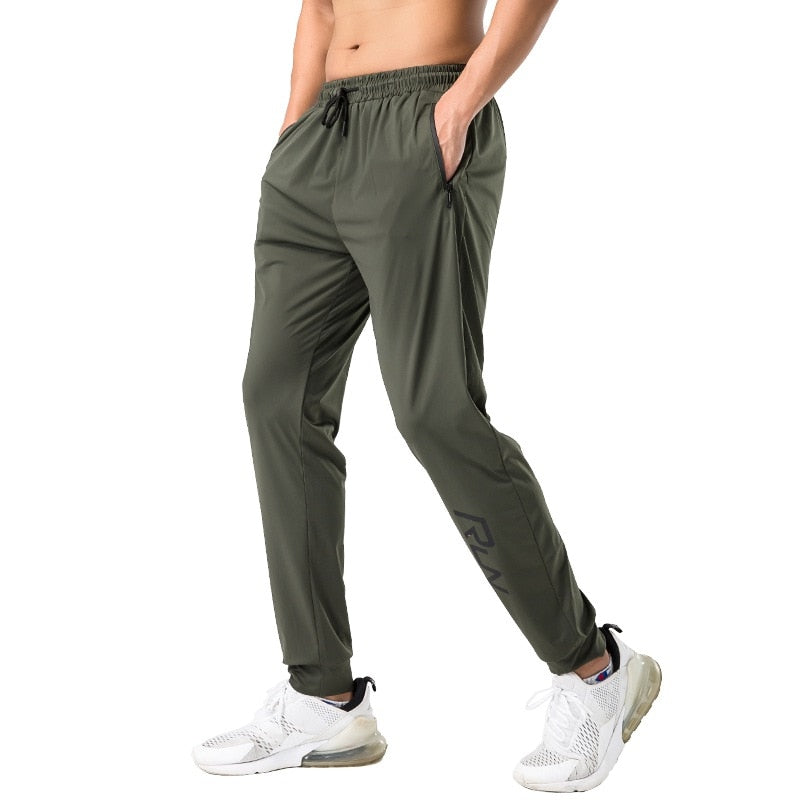 Gym Sweatpants Man Thin Fitness Trousers Slim Fit