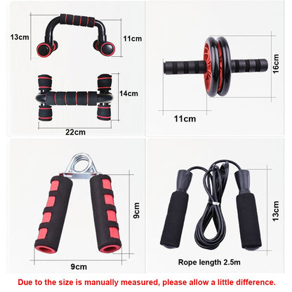 Resistance Bands Push Up Stand Bar Abdominal Wheel