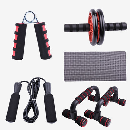 Resistance Bands Push Up Stand Bar Abdominal Wheel