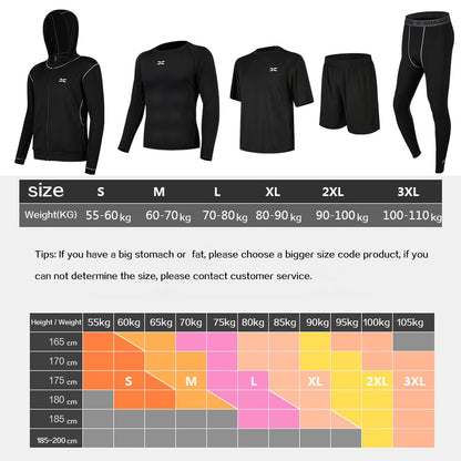 Tracksuit Gym Fitness Compression Sports Suit Clothes