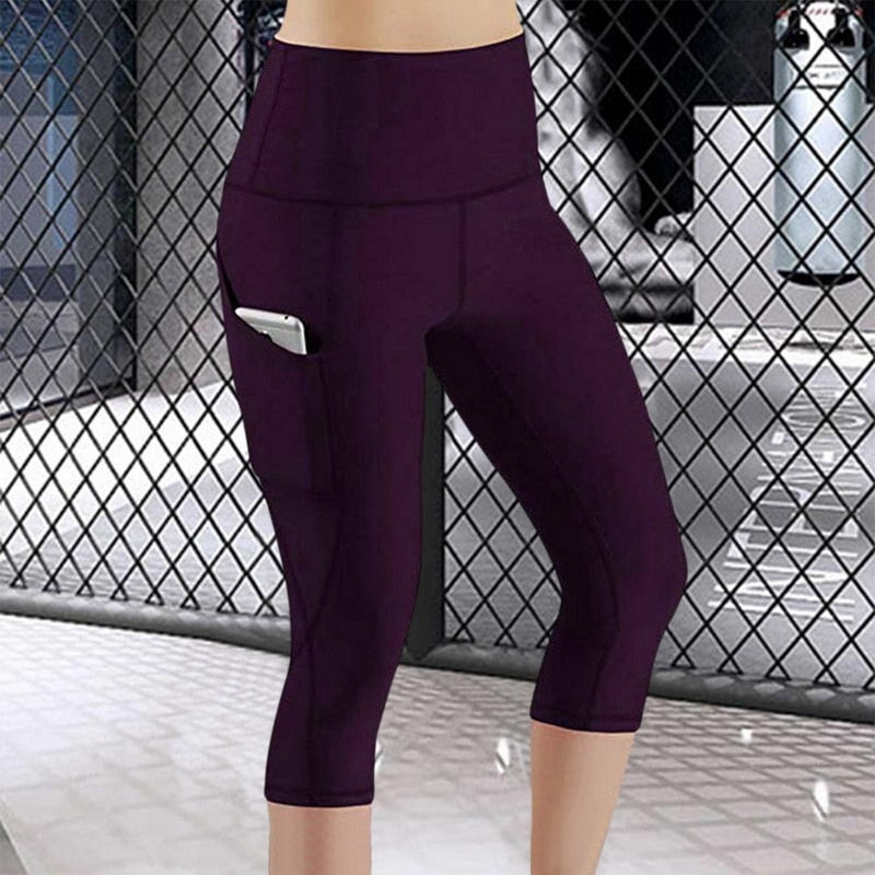 Women yoga Leggings With Pocket Push Up Jogging