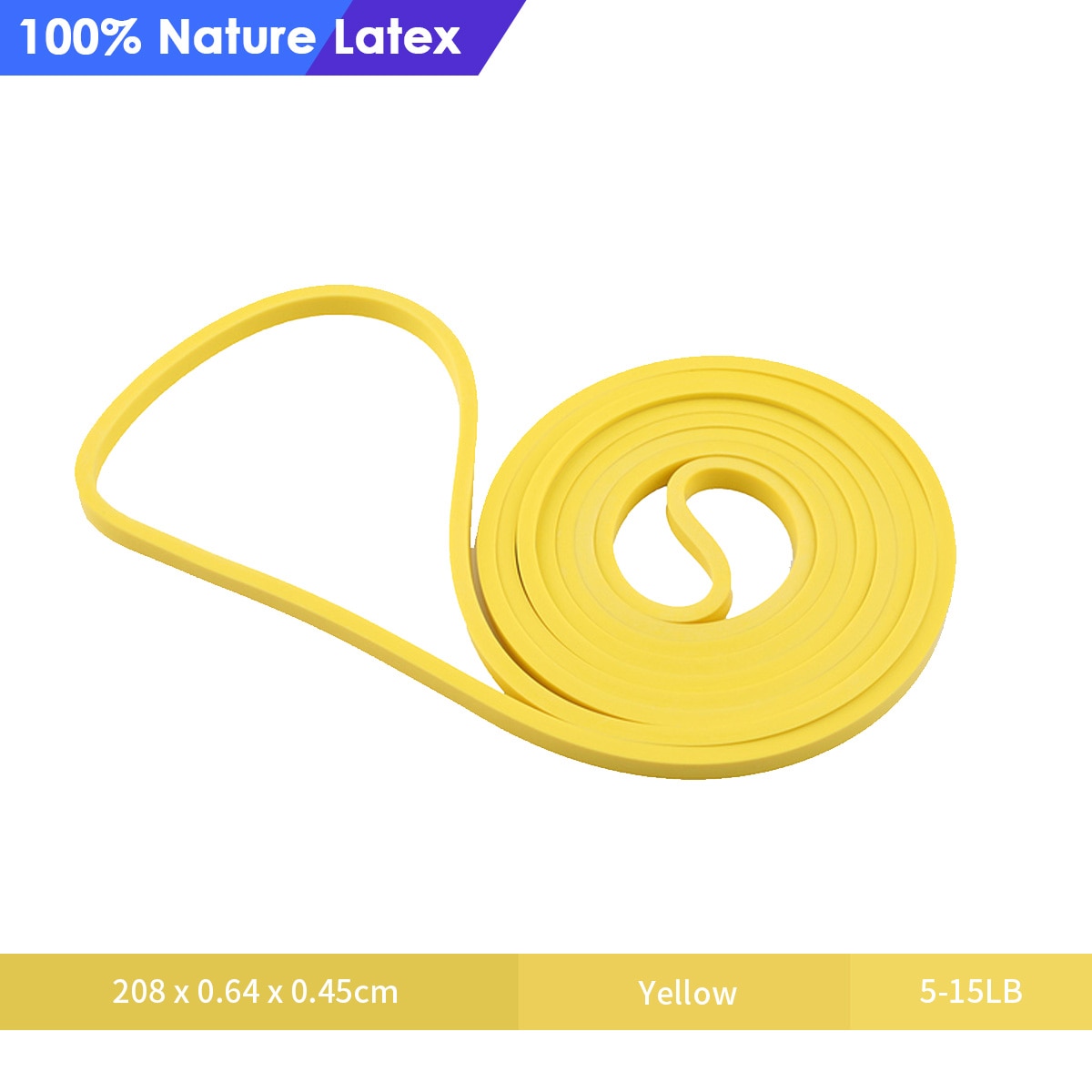 Fitness Resistance Bands Natural Latex Power Expander