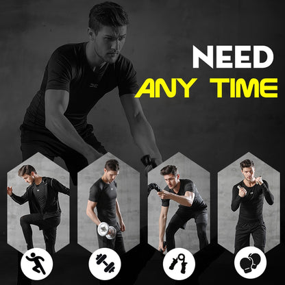 5 Pieces Set Men Tracksuit Gym Fitness Compression