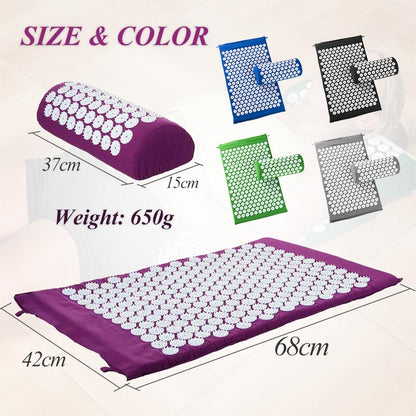 Non-Slip Acupressure Cushion Massage Mat