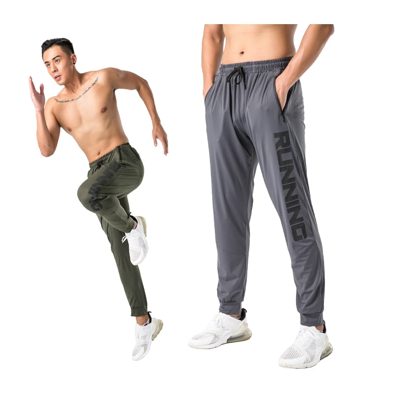 Gym Sweatpants Man Thin Fitness Trousers Slim Fit