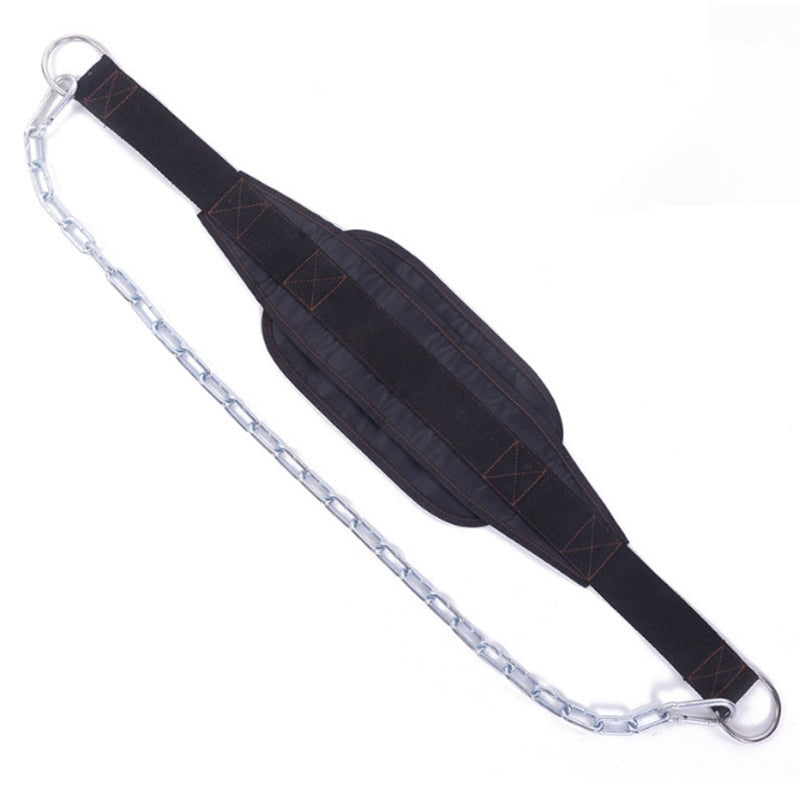 Thicker Metal Chain Weight Lifting Dip Belt Pull-up