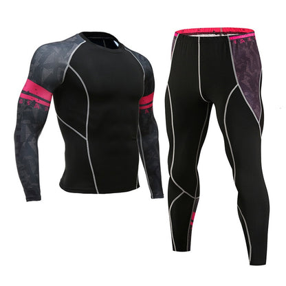 Men Compression Sportswear Suits Gym Tights