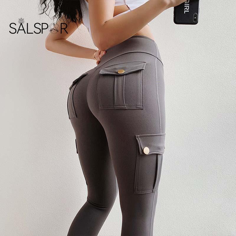 Women Leggings Fitness Sports High Waist Leggings Pocket