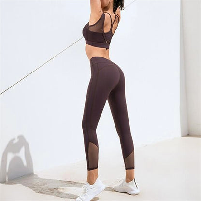 Summer Pad 2 Piece Yoga Set Women Fitness Gym