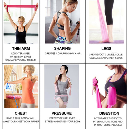 Yoga Pilates Stretch Resistance Band Exercise