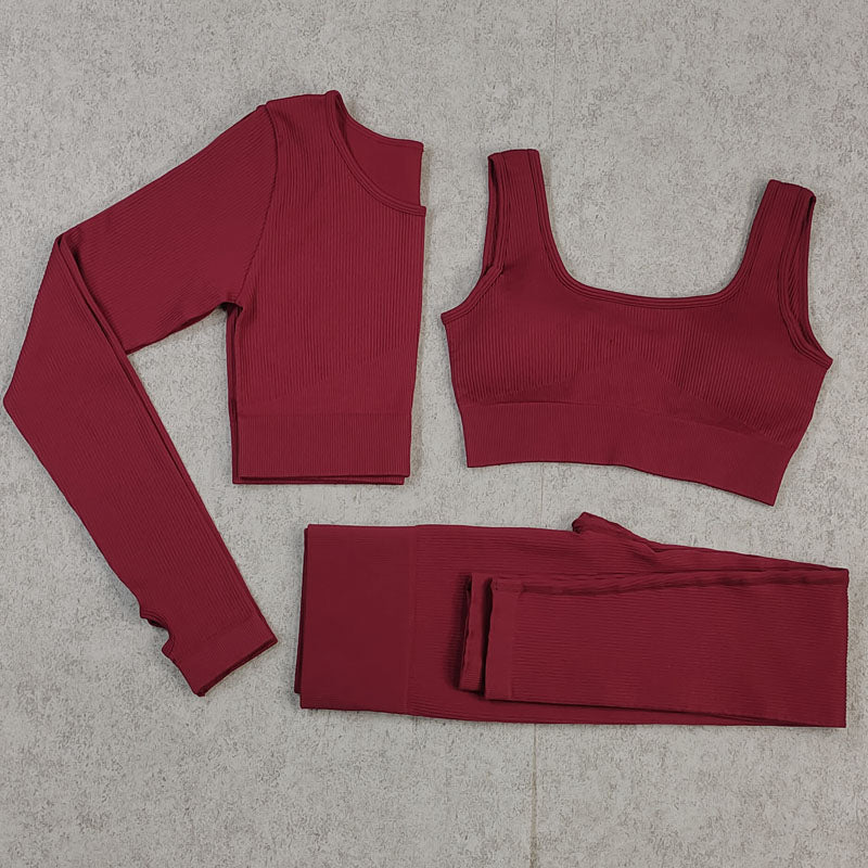 Seamless Yoga Set Fitness Suit Women Gym Sets