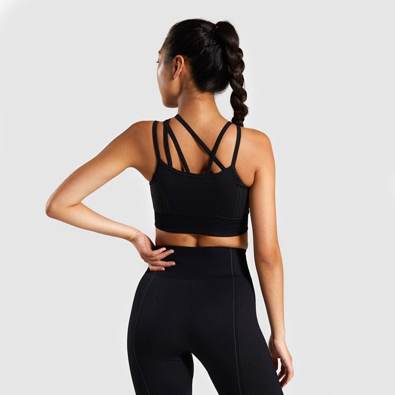 Seamless Sport Set Women Long Two Piece