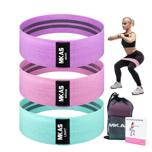 Hip Fitness Resistance Bands Exercise Workout Set