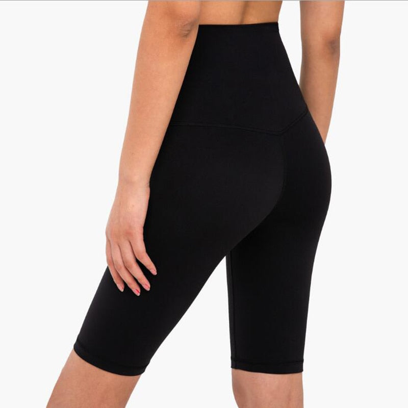 Woman High Waist Energy Yoga Shorts Seamless