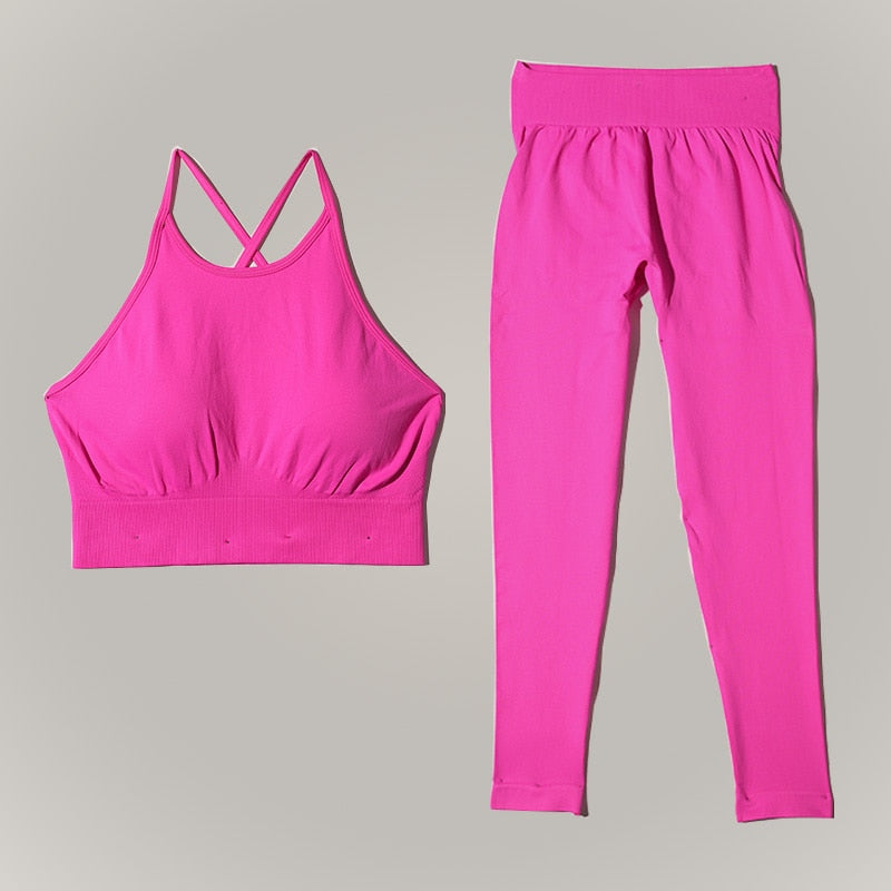 Seamless Yoga Set High Waist Sportwear Women Set