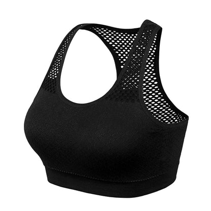 Quick Dry Mesh Sports Bras for Women Wireless Sports Bra