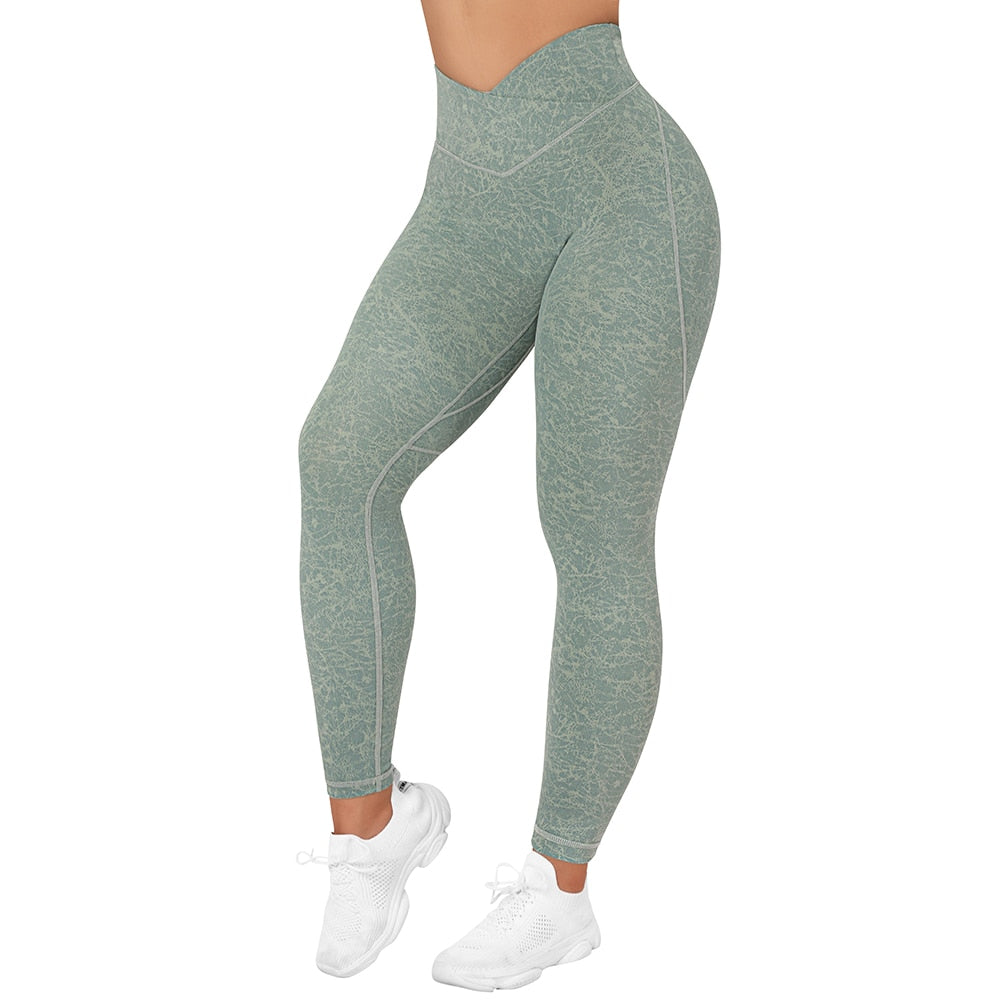 Leggings Women V Waist Tights Gym Clothing