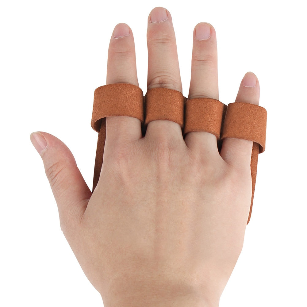 Anti-Skid Leather Weight Lifting Hand Guard Gloves