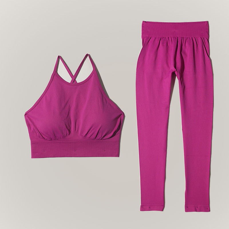 Seamless Yoga Set High Waist Sportwear Women Set