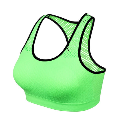 Quick Dry Mesh Sports Bras for Women Wireless Sports Bra