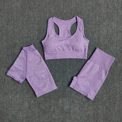 Seamless Women Yoga Set Workout Sportswear Gym