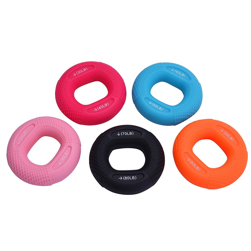 Silicone Adjustable Hand Grip Gripping Ring Finger