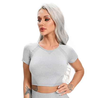 Seamless Gym Crop Top Women Sports Top