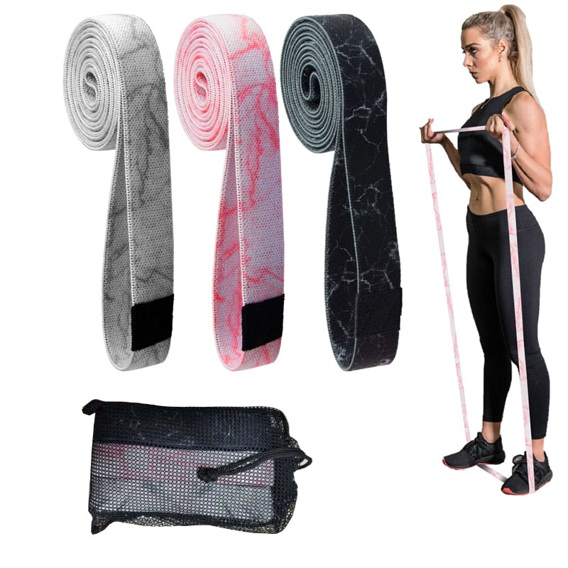 Fitness Long Resistance Bands Workout Fabric Set