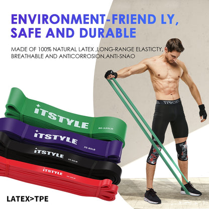 Fitness Resistance Bands Natural Latex Power Expander