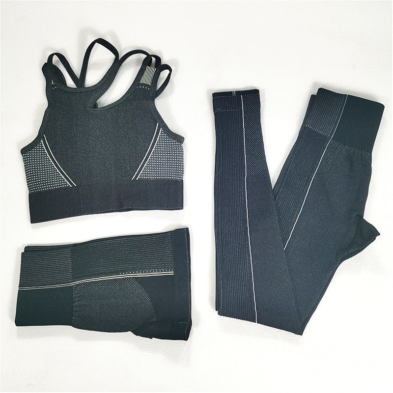 Seamless Sport Set Women Long Two Piece