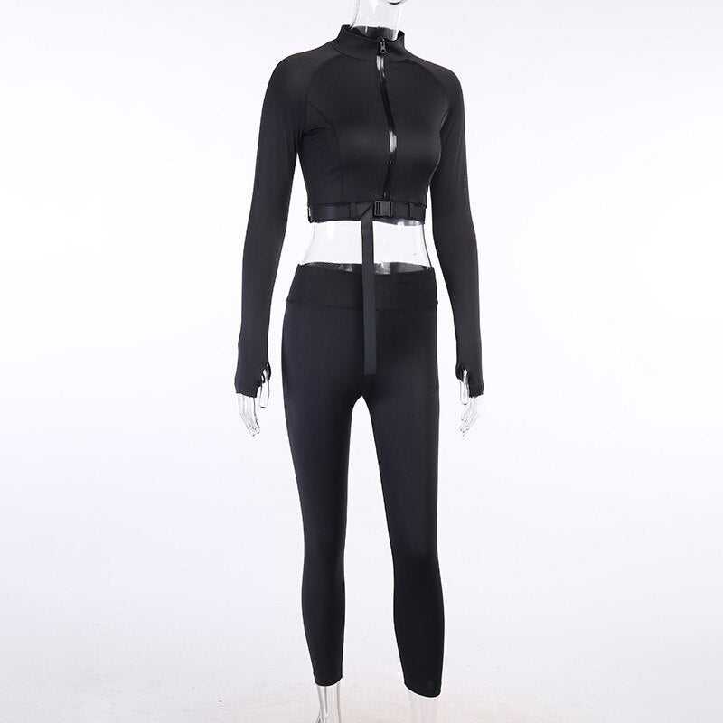 Women's Tracksuit Long Sleeve Yoga Suit for Fitness