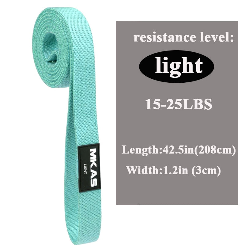 Fitness Long Resistance Bands Workout Fabric Set