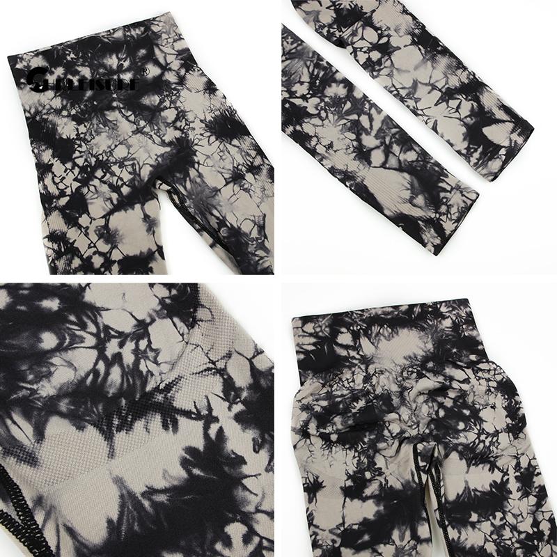 Tie Dye Leggings Sport Women Fitness Sexy High Waist