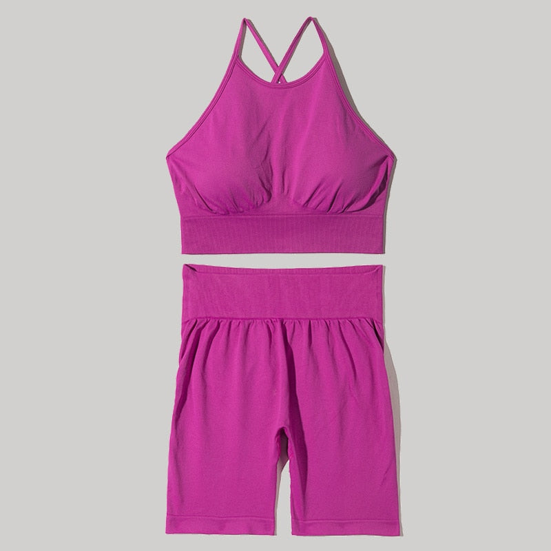 Seamless Yoga Set High Waist Sportwear Women Set