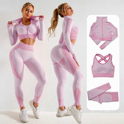 Women Yoga Set Gym Clothing Female Sport Fitness