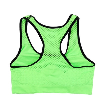 Quick Dry Mesh Sports Bras for Women Wireless Sports Bra