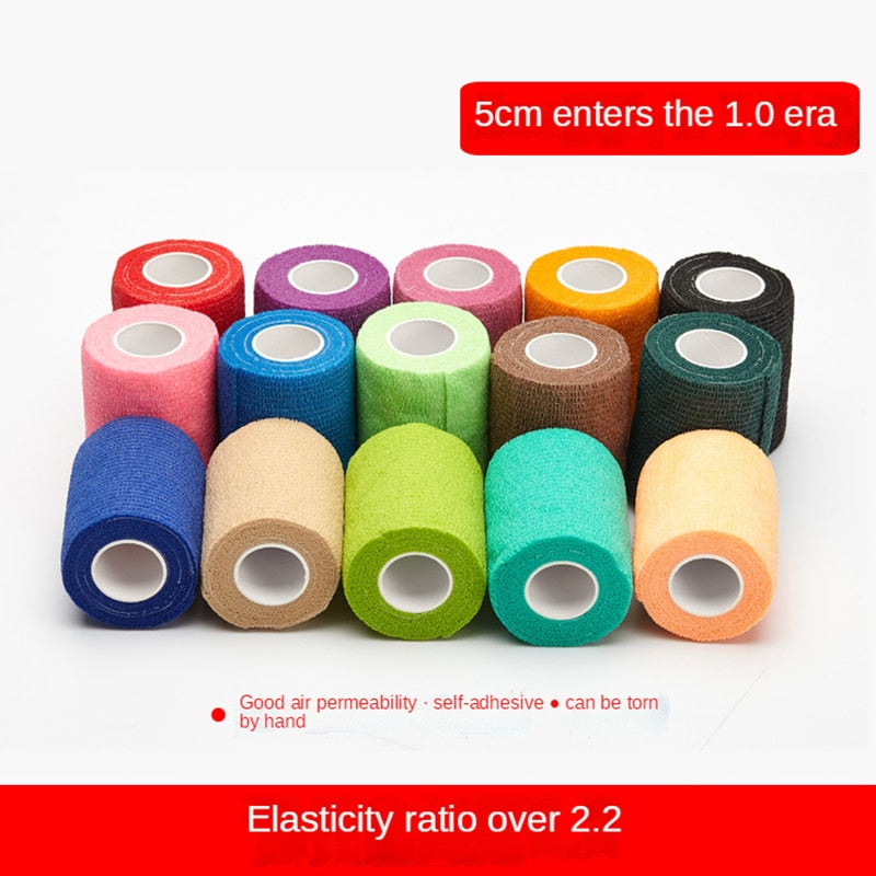 Colorful Sport Self Adhesive Elastic Bandage Wrap Tape