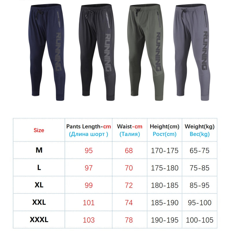 Gym Sweatpants Man Thin Fitness Trousers Slim Fit