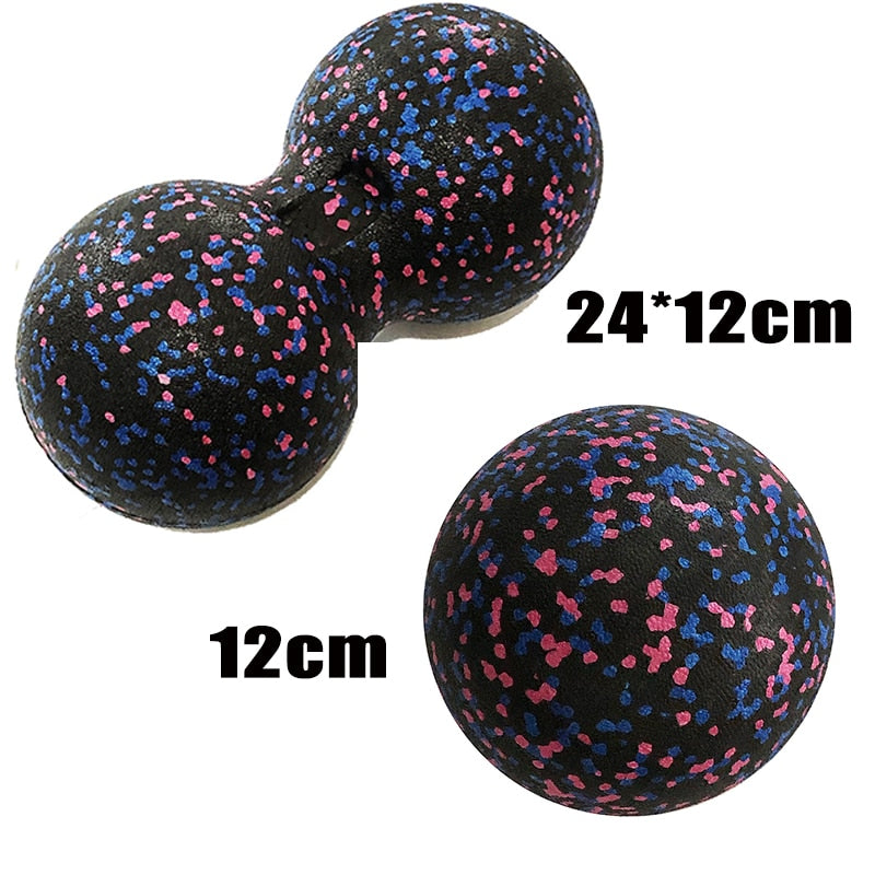 Peanut Fitness Massage Ball Set Yoga Roller Lacrosse