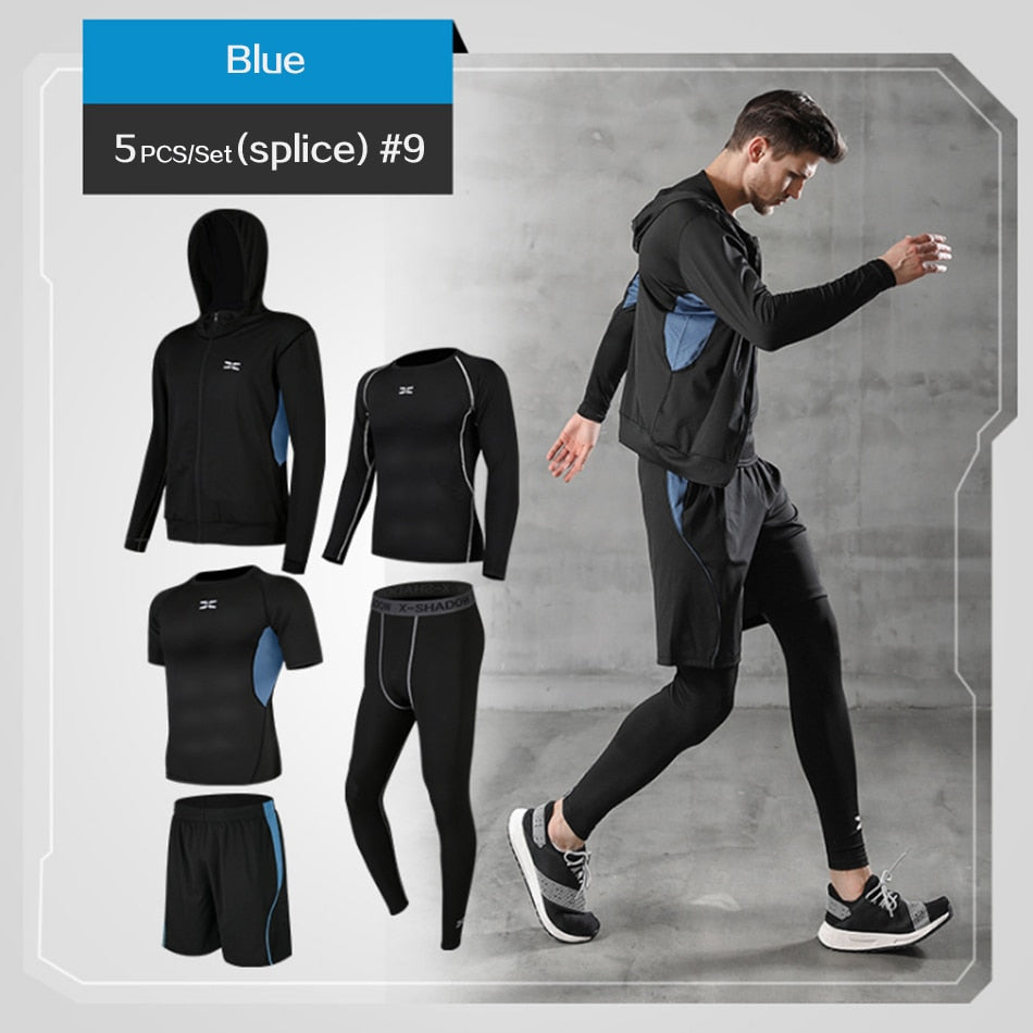 Tracksuit Gym Fitness Compression Sports Suit Clothes