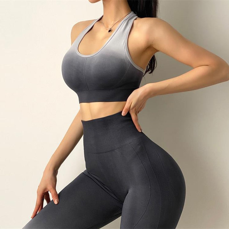 New ombre seamless leggings for women high waist