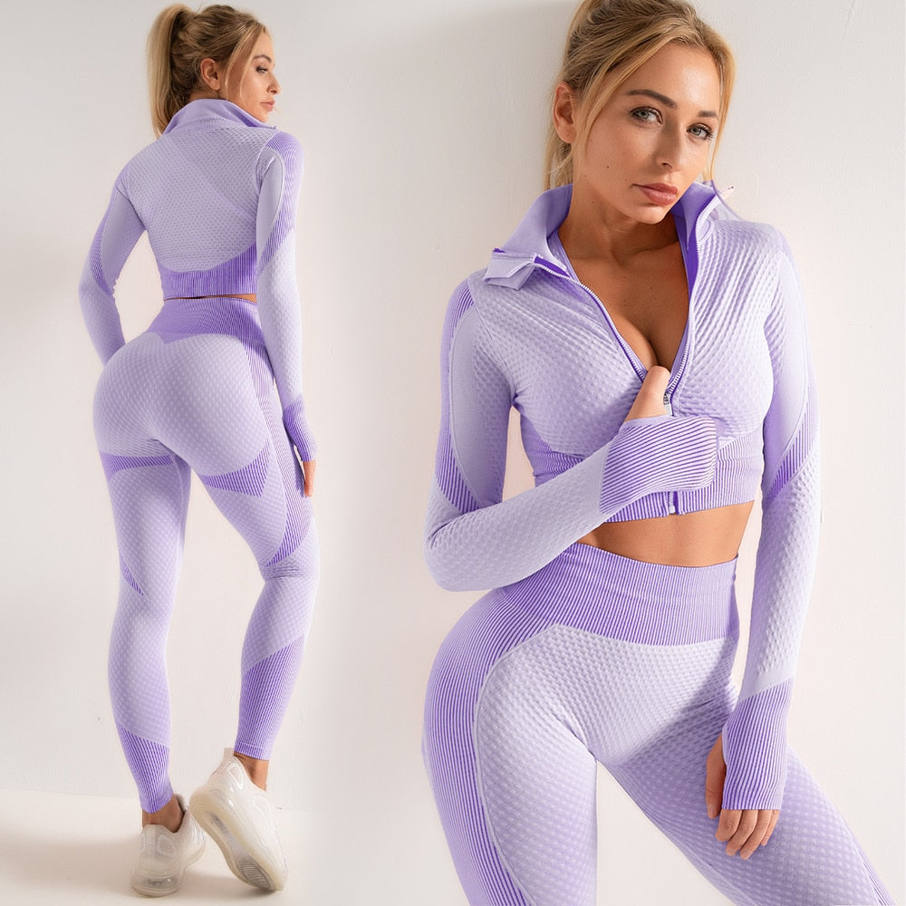 Women Yoga Set Gym Clothing Female Sport Fitness