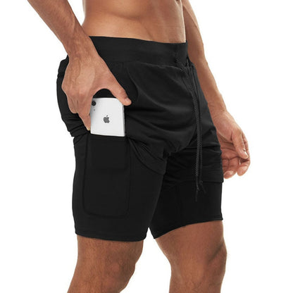 Gym Shorts Running 2 IN 1 Men Sport Shorts Fitness