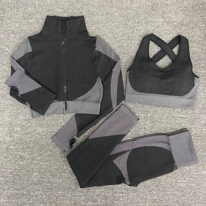 Women Yoga Set Gym Clothing Female Sport Fitness