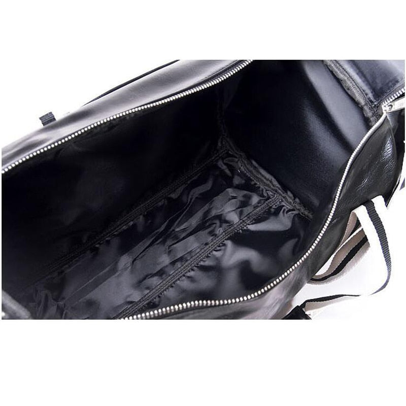 PU Leather Sports Gym Bag Multifunction Training