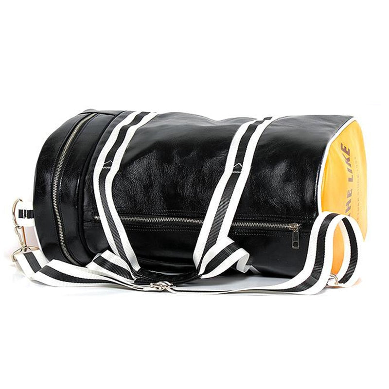 PU Leather Sports Gym Bag Multifunction Training