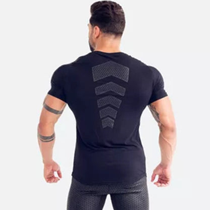 Compression Quick dry T-shirt Men Running